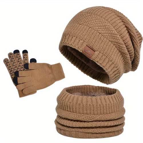 Amarae | Leisure Winter Plush 3-Piece Set for Men