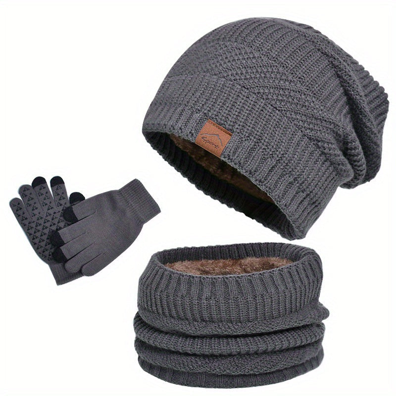 Lune London | Leisure Winter Plush 3-Piece Set for Men