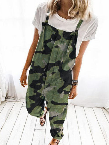 Ladies Casual Chic Camouflage Overall and Style