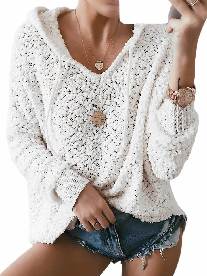 Casual hoodie for women with crochet pattern Lune London