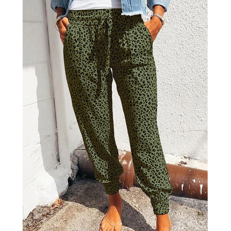 Layered print joggers for women, relaxed fit Lune London