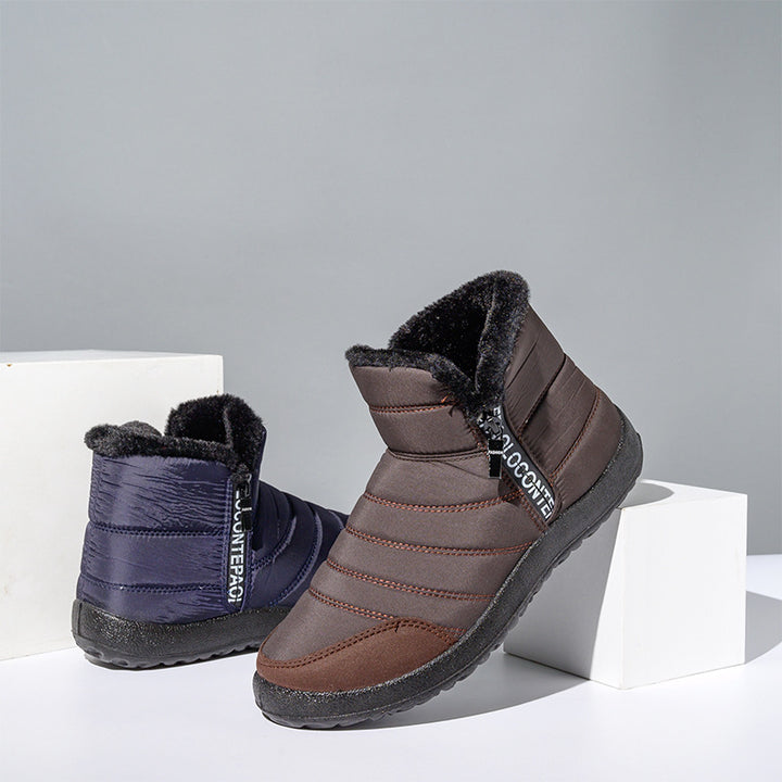 Quilted comfortable ankle boots for women Lune London