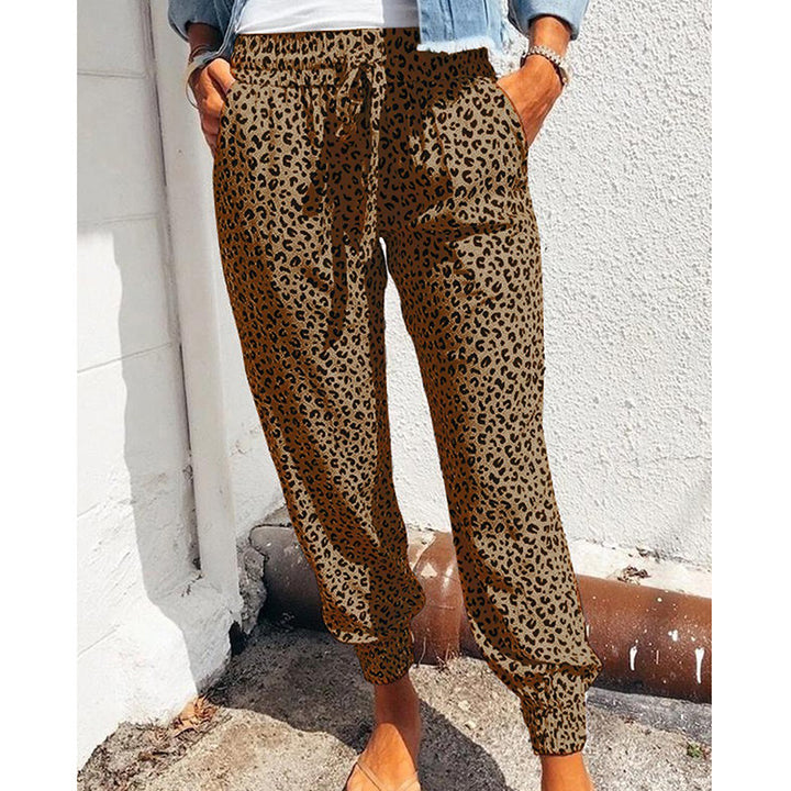 Layered print joggers for women, relaxed fit Lune London