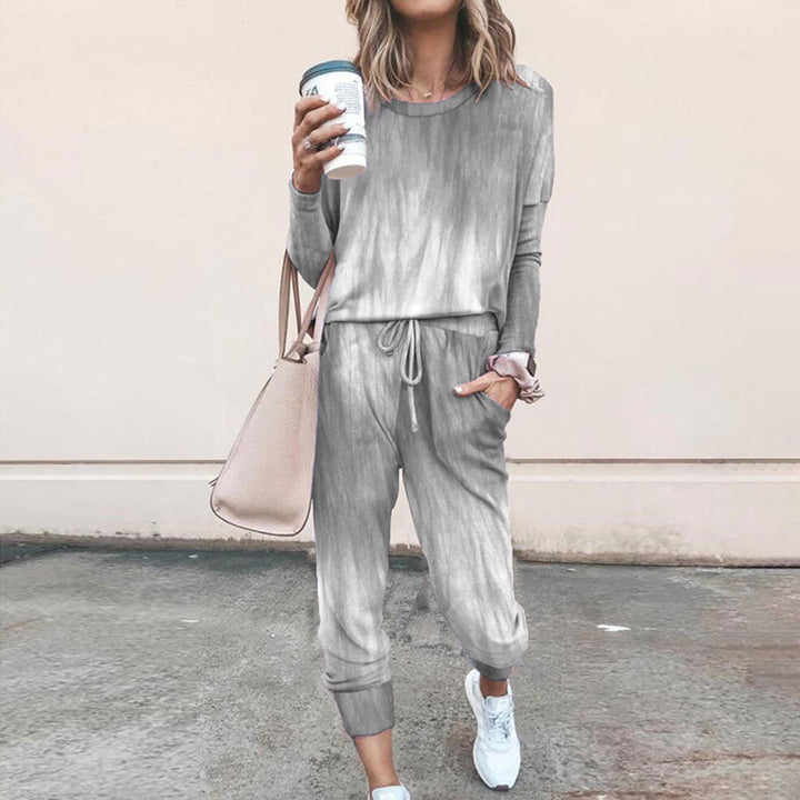Women's jogging set with star print and elastic waistband Lune London