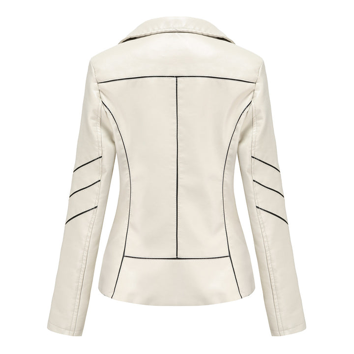 Trendy faux leather jacket for women with a structured design Lune London