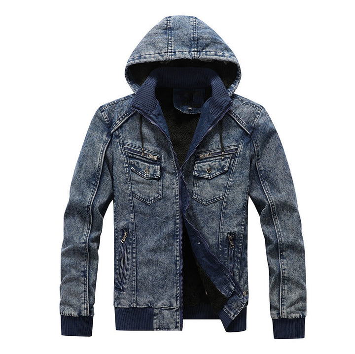 Modern denim jacket for men with padded inner lining Amarae