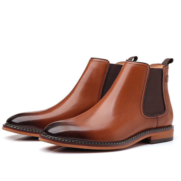 Men's Chelsea boots made of genuine leather