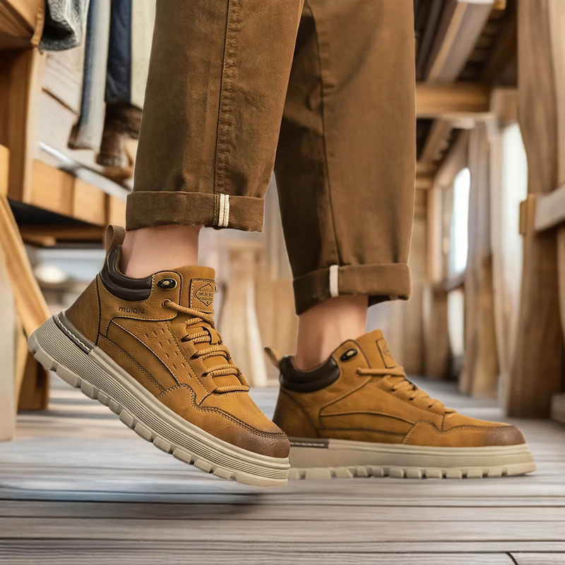 Light high-top casual shoes, non-slip