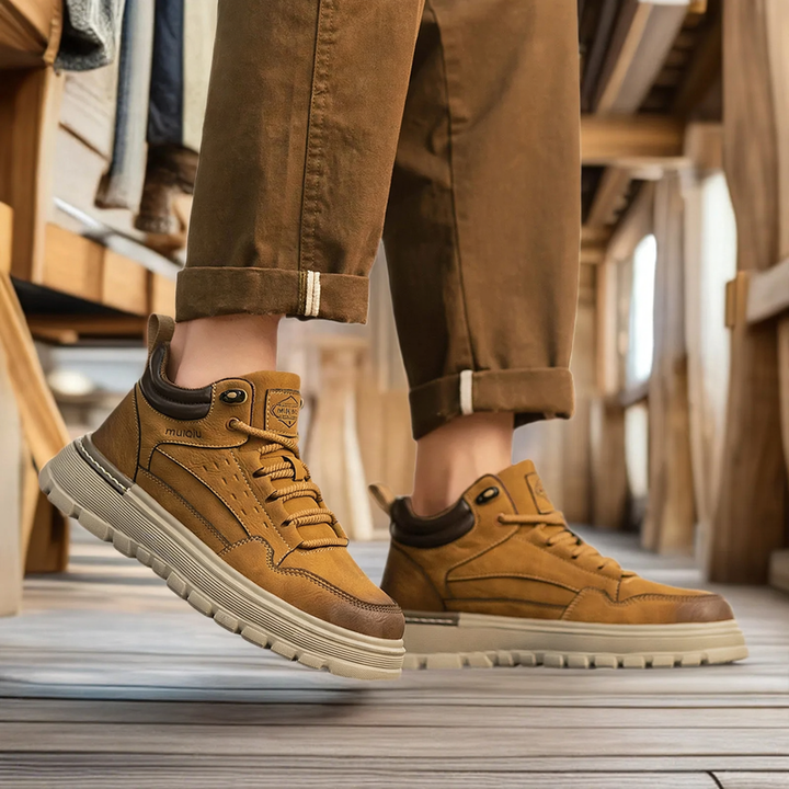 Light high-top casual shoes, non-slip