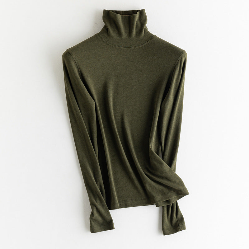 Women's Knit Under Shirt, Cashmere Blend, Various Collars