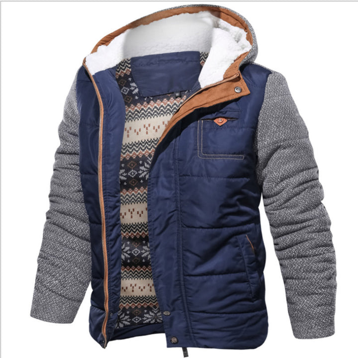 Comfortable and insulated transition jacket for men with high collar Lune London