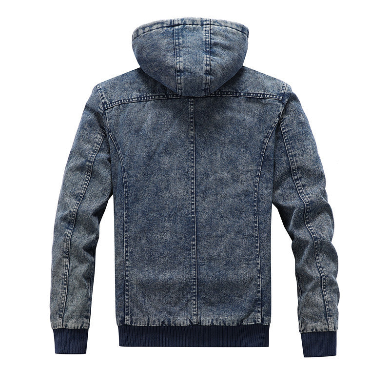 Modern denim jacket for men with padded inner lining Amarae