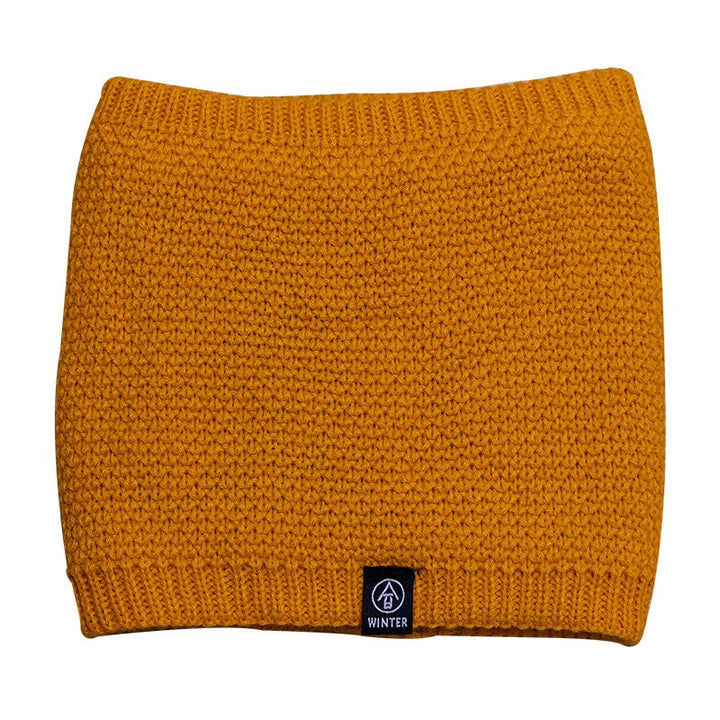 Knitted tubular scarf, lined