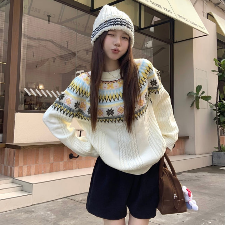 Fair Isle Knitted Sweater, Unisex