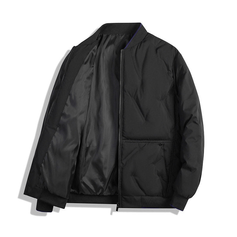 Men's winter jacket, insulated, reversible