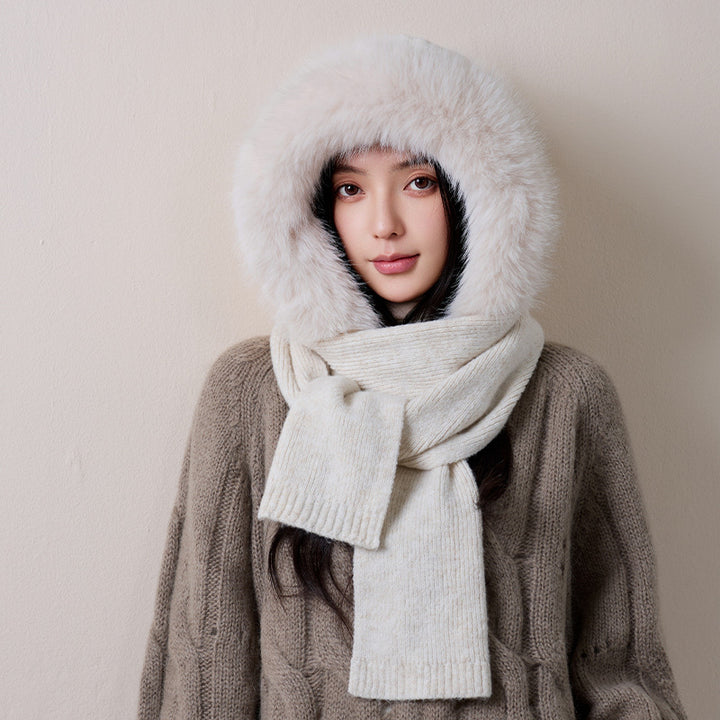 Women’s set of hat and scarf, lined
