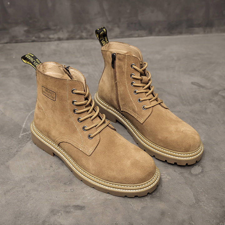 Men's wedge boots in British style