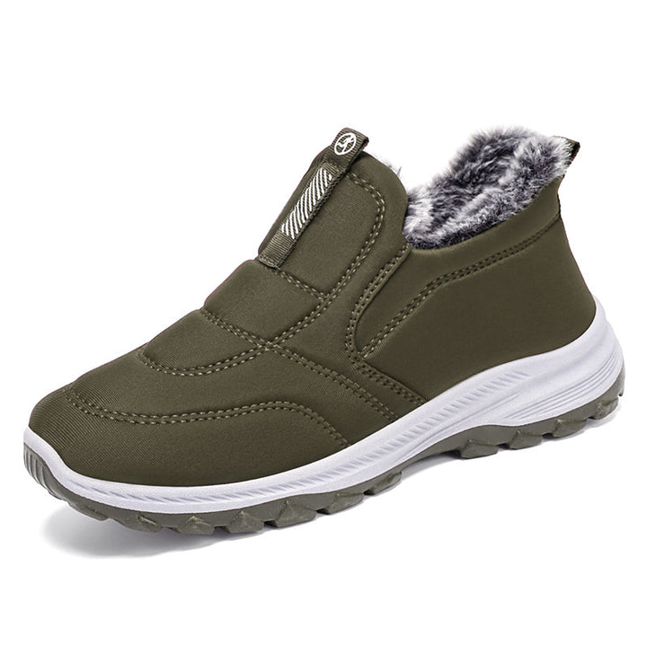 Padded men's winter boots, warm and comfortable