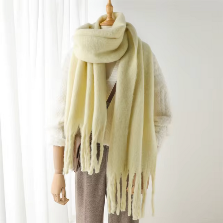 Women’s Pashmina Winter Scarf with Fringes – Warm & Elegant | Lune London