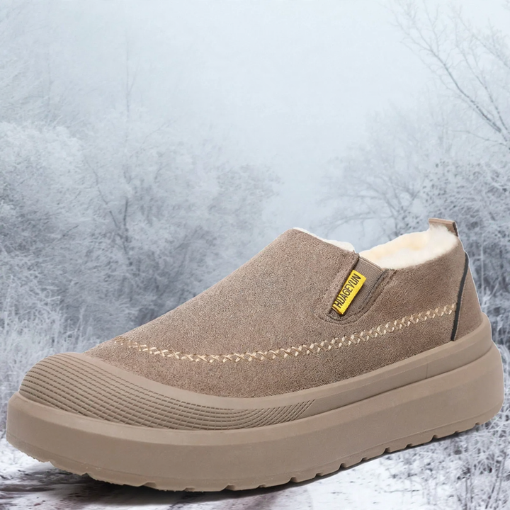 Padded men's winter boots, non-slip