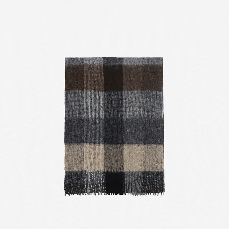 Long scarf made of 100% wool for men