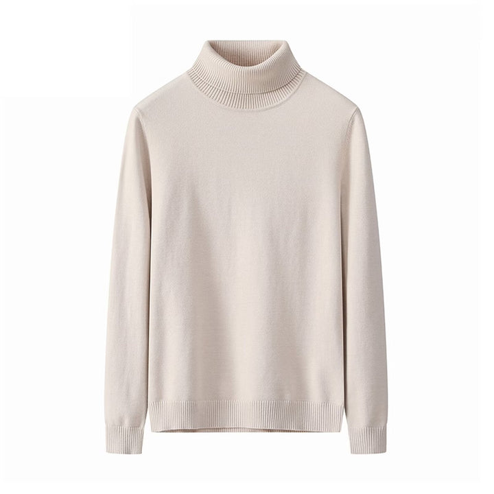 Men's turtleneck sweater, fashionable, versatile to combine