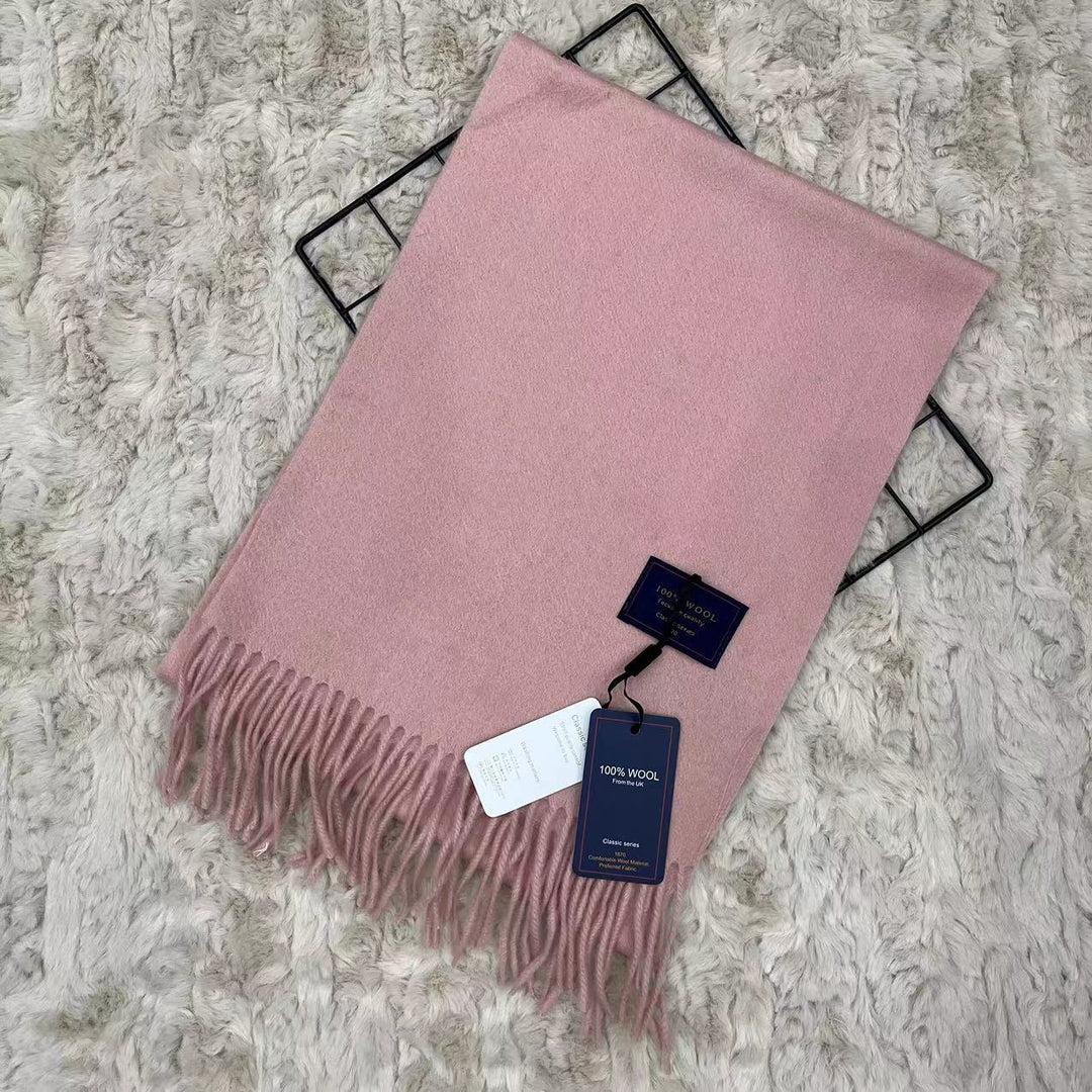 Simple Merino wool scarf, 180 cm