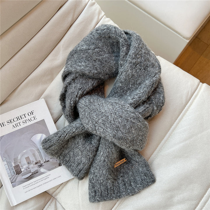 Alpaca wool blend knitted scarf