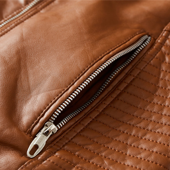 High-quality leather motorcycle jacket for men Lune London