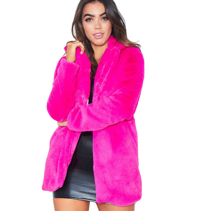 Ladies Luxurious Oversized Plush Jacket Lune London