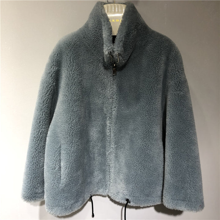 Women's comfortable and cozy fleece jacket with high collar Amarae