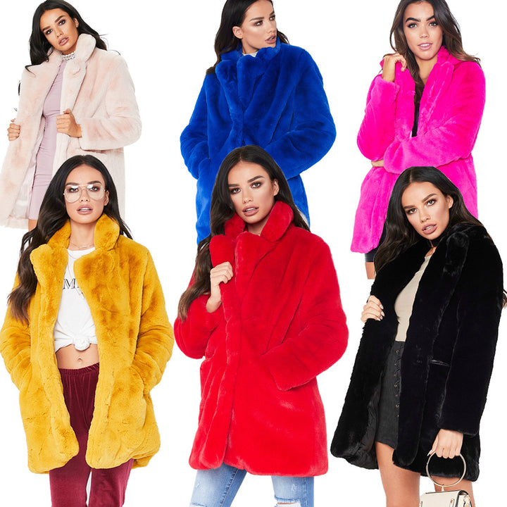 Ladies Luxurious Oversized Plush Jacket Lune London