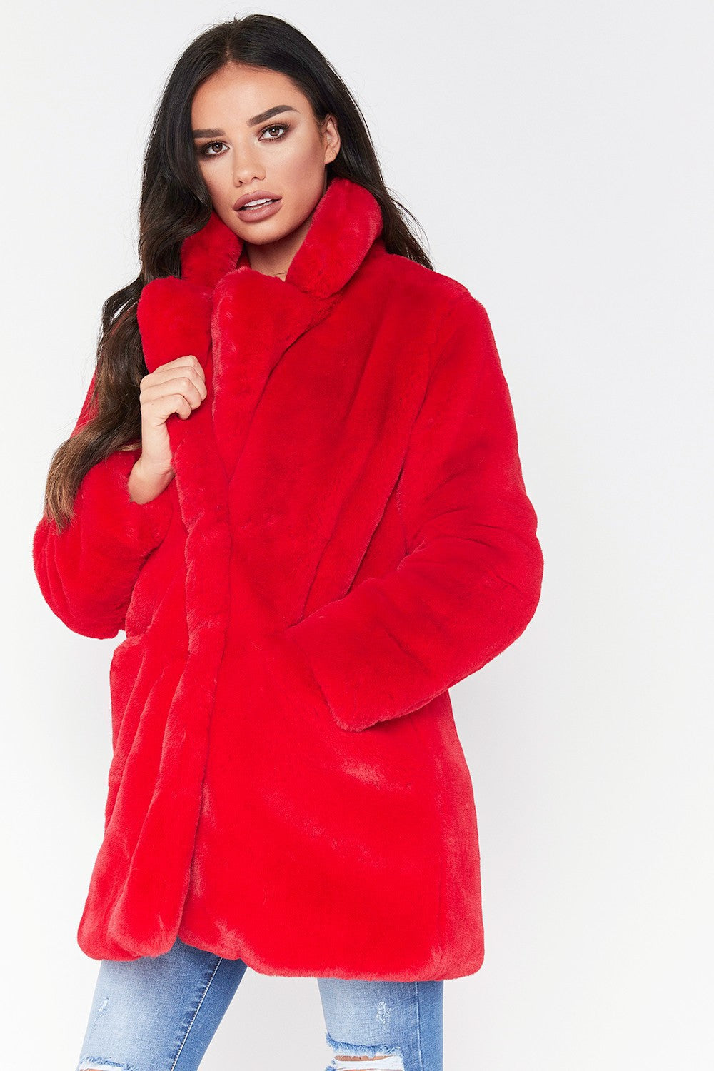 Ladies Luxurious Oversized Plush Jacket Lune London