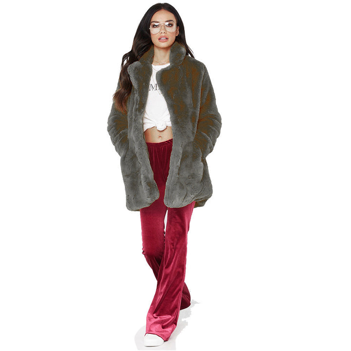 Ladies Luxurious Oversized Plush Jacket Lune London