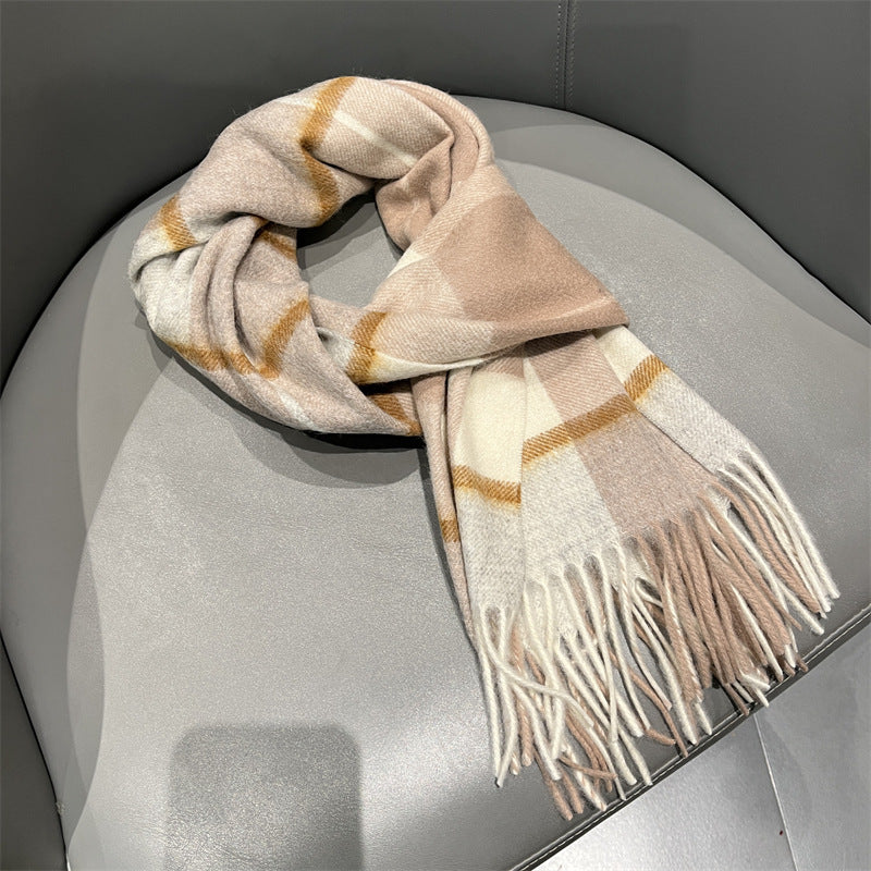 Classic wool scarf, 100% wool, 180 cm