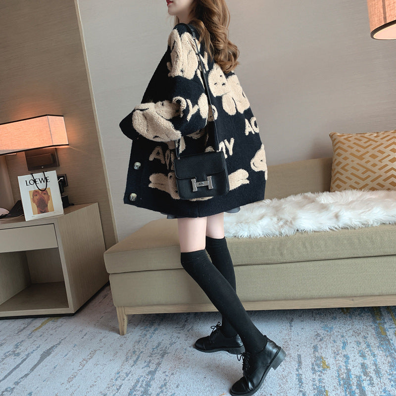 Gilet femme avec motif ludique et grandes poches Chic & Stil