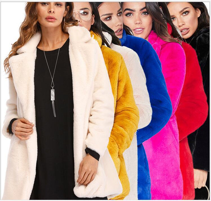 Ladies Luxurious Oversized Plush Jacket Lune London