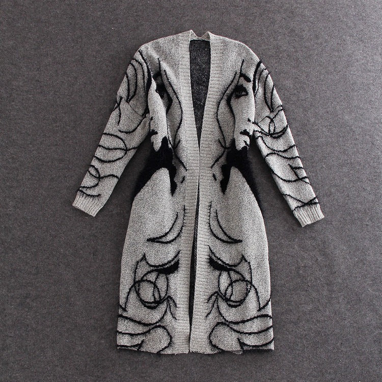 Knitted dress for women with artistic design and elegant silhouette Lune London