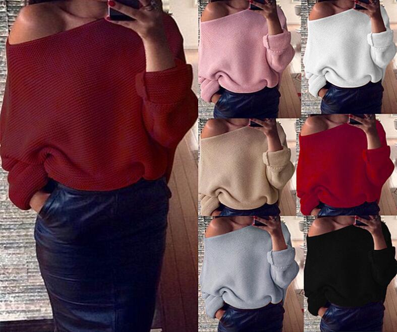 Knit sweater for women with wide neckline and relaxed fit Lune London