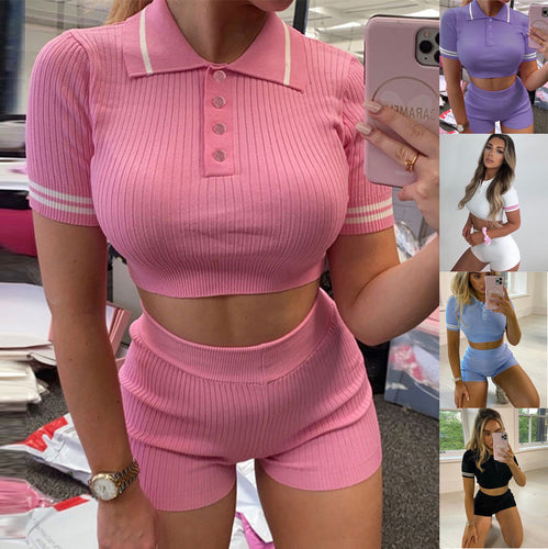 High-waisted sports set for women in Lune London structured material