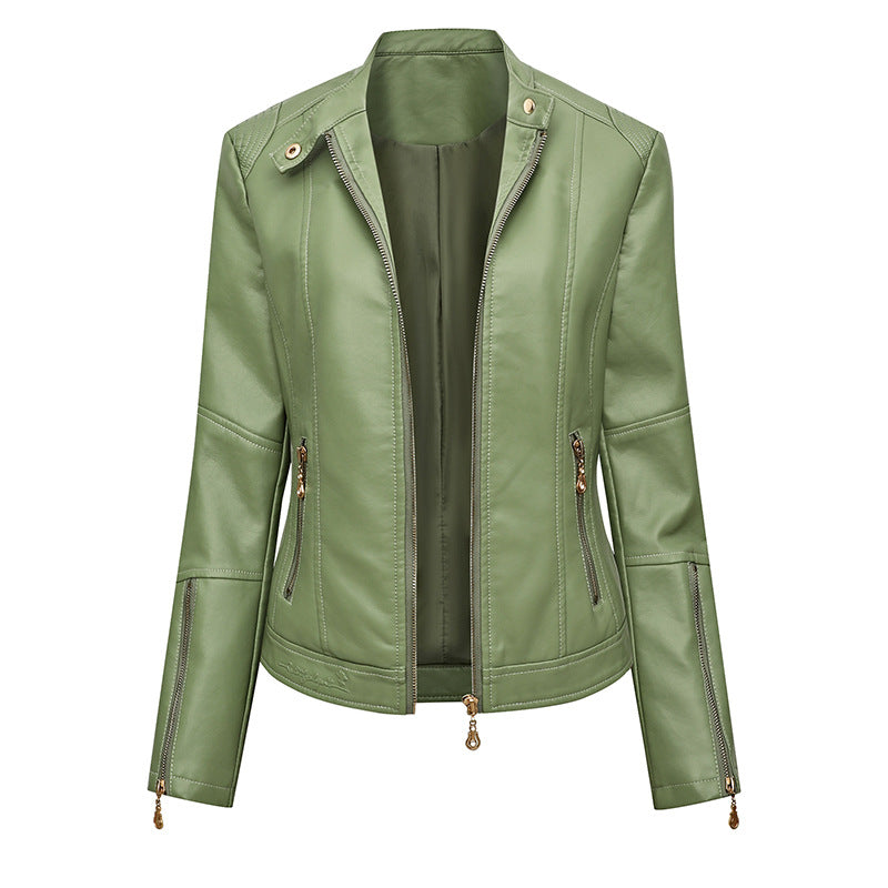 Ladies elegant faux leather jacket Lune London