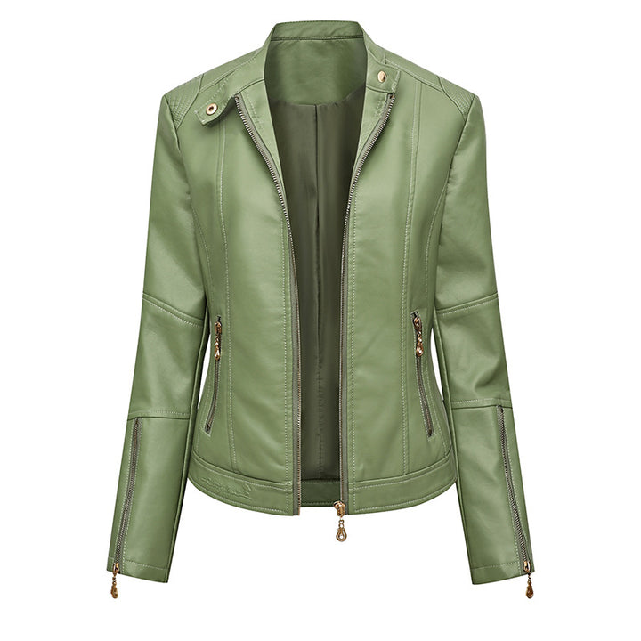 Ladies elegant faux leather jacket Lune London