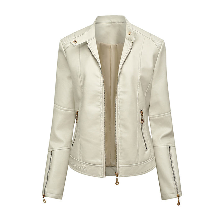 Ladies elegant faux leather jacket Lune London