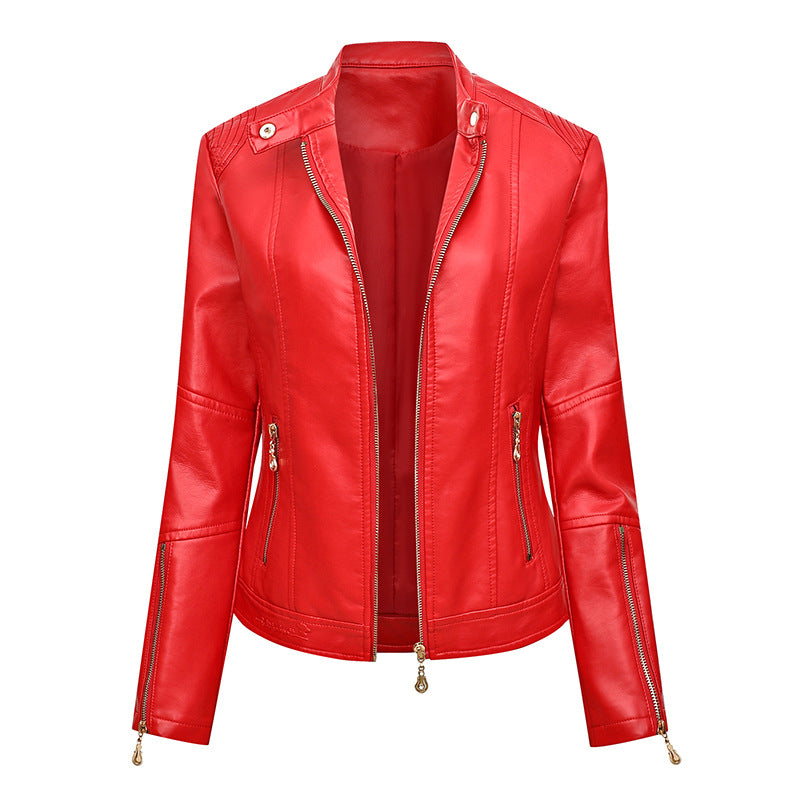 Ladies elegant faux leather jacket Lune London