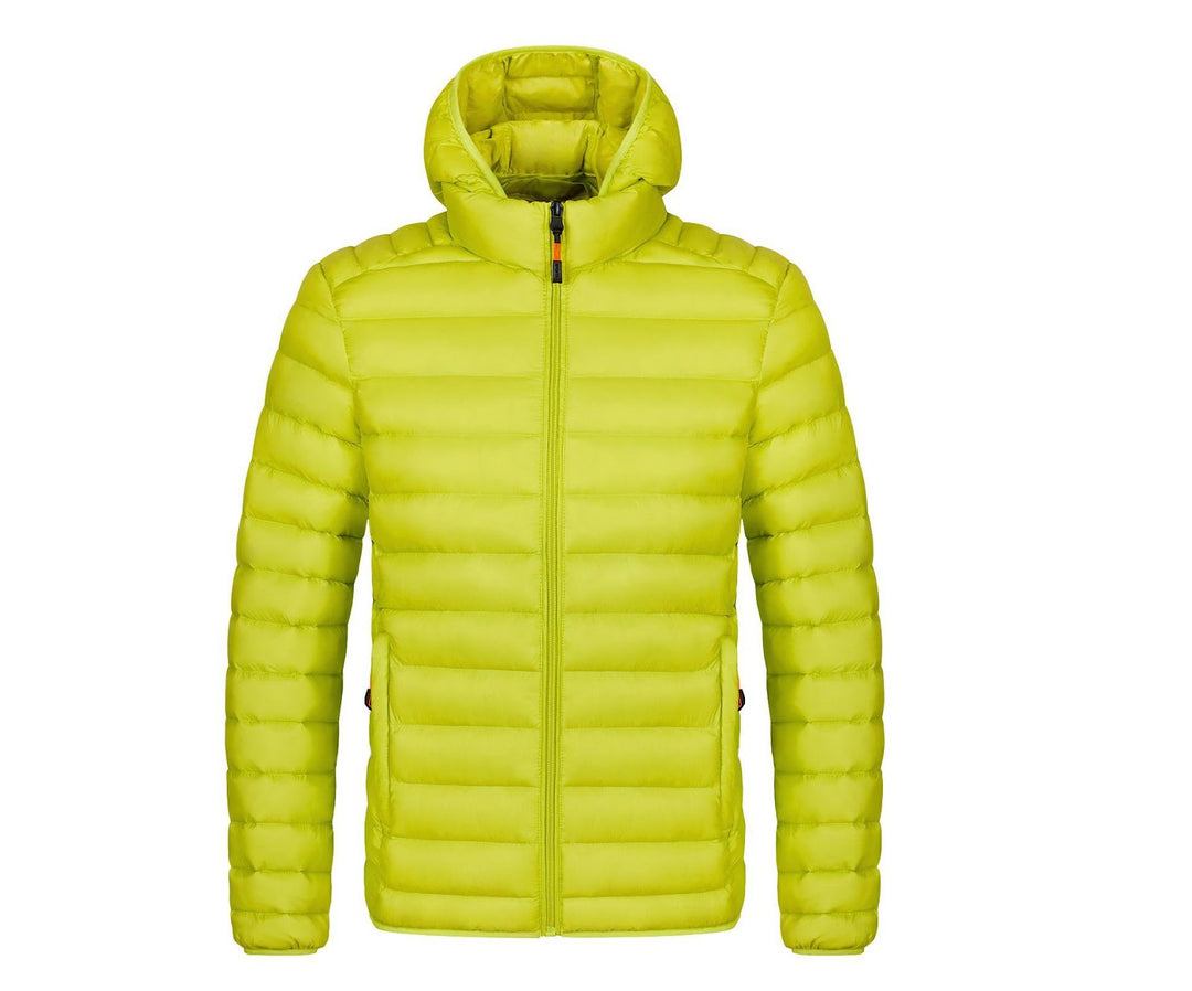 Men's winter jacket with removable sleeves