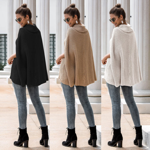 Sweater cape for women with a structured design and a loose fit Amarae