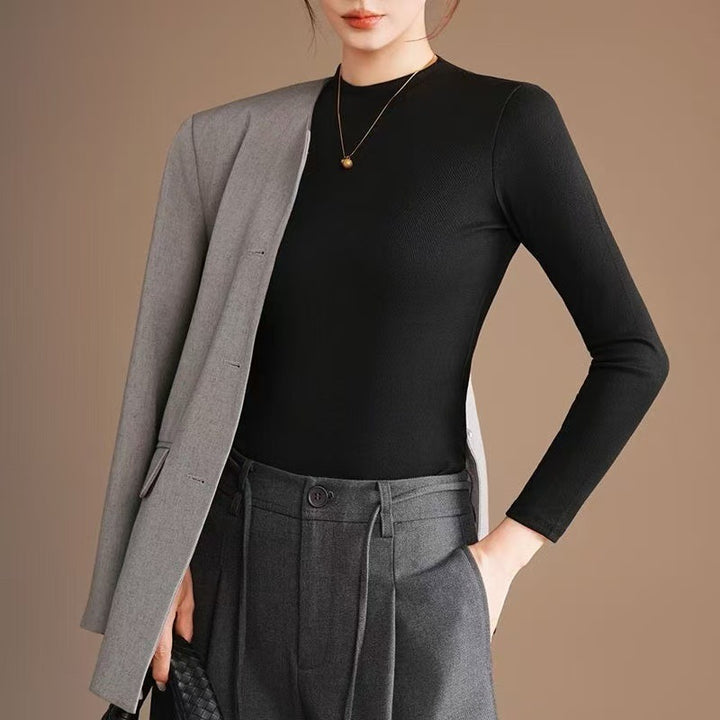 Women's knit sweater, elastic, for autumn and winter