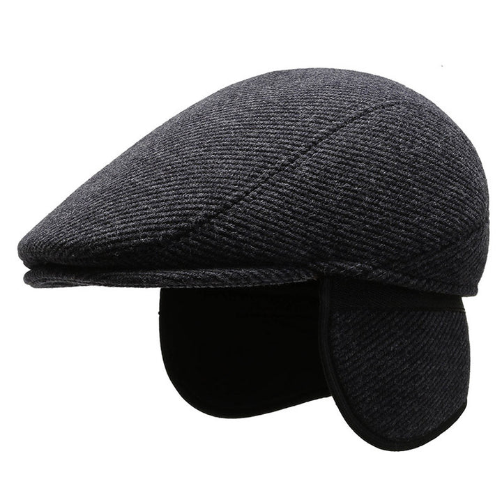 Men's Flat Cap with Ear Protection