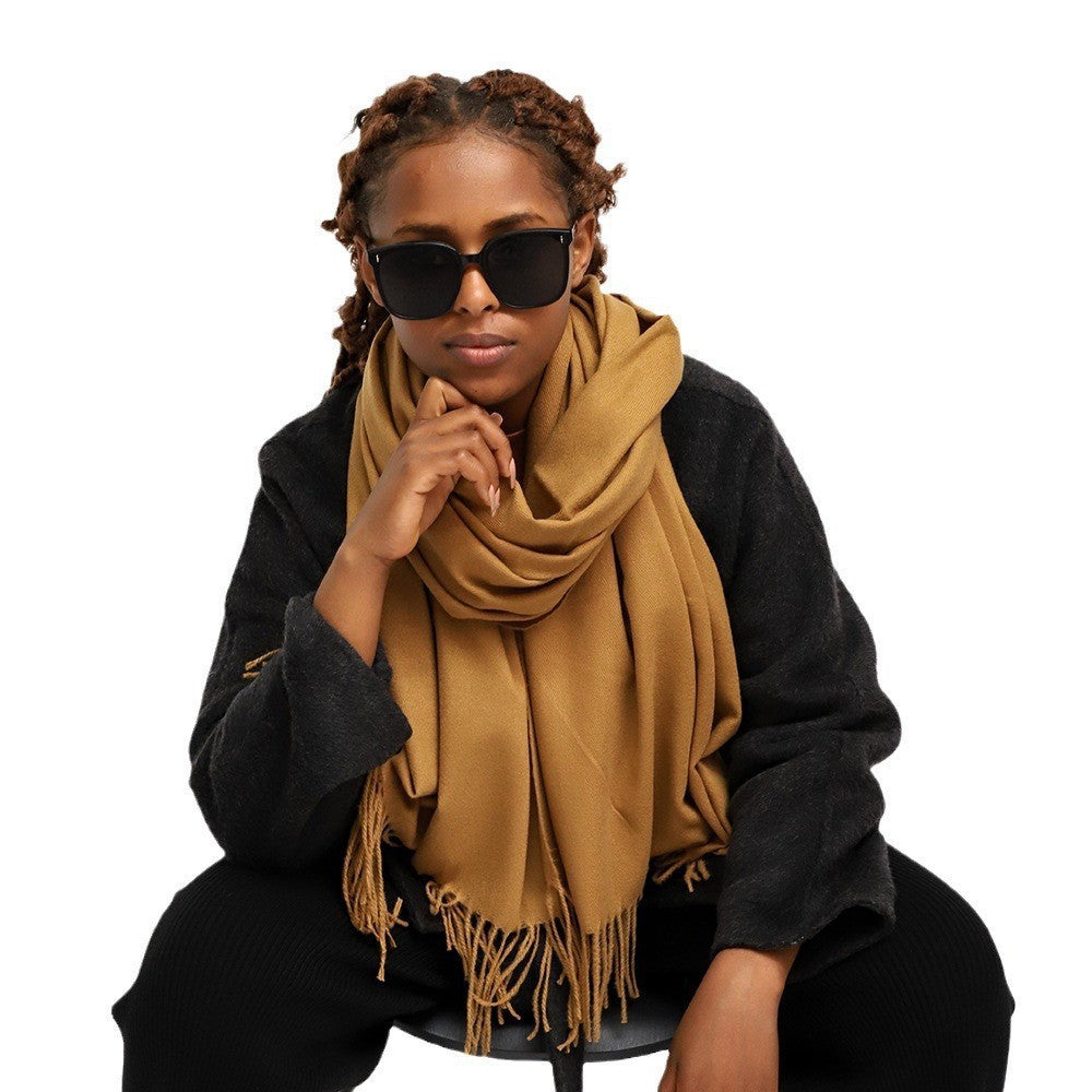 Ladies' Scarf, solid color, 70x200cm