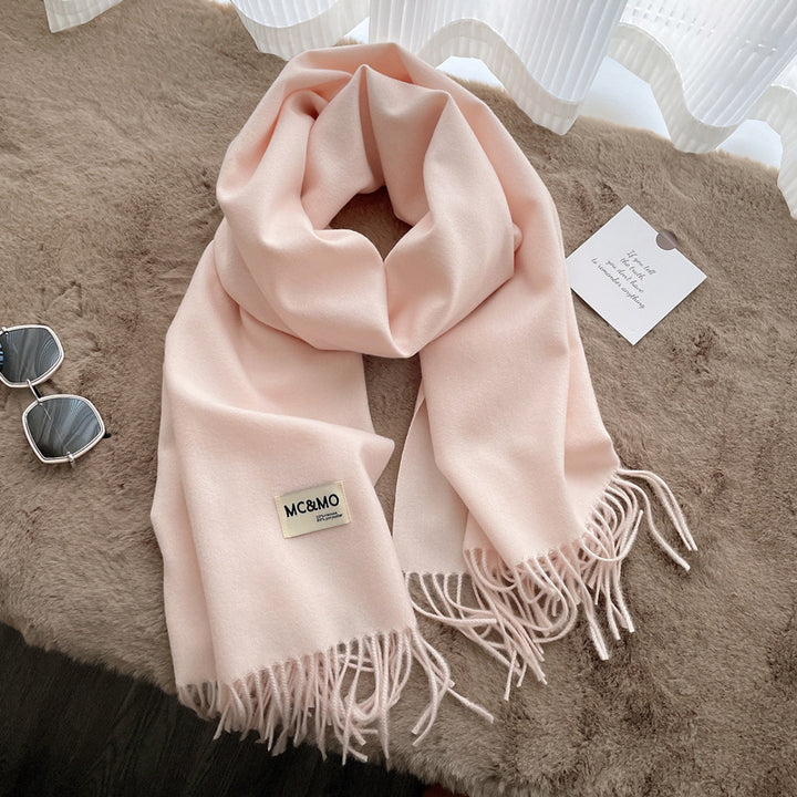 Long scarf made of cashmere imitation, 65x200 cm